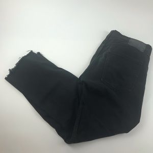 Levi’s 513 black distressed jeans 32 x 27”